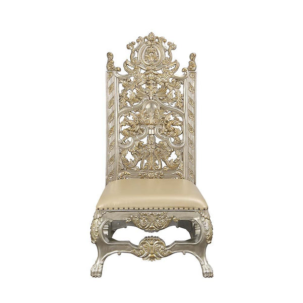  the Danae dining table is a true testament to that. Boasting immaculate details on the base and legs that are fit for royalty. This grand piece is sure to leave a lasting impression on everyone that feasts their eyes on it. The Ch