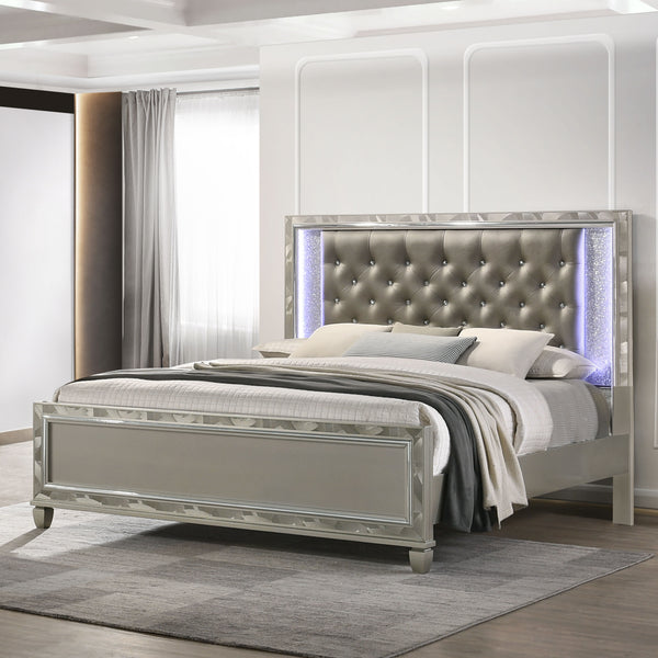 Radiance - 6/0 California King Bed - Pearl Silver
