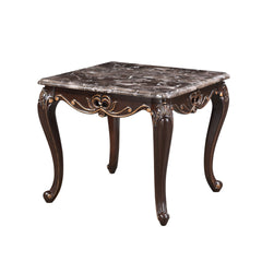 The Royal Classics Constantine End Table in cherry is a stunning blend of heirloom quality and sophisticated design. Crafted from solid pine with premium polyurethane carving details, this piece combines timeless beauty with long-lasting durability. The l