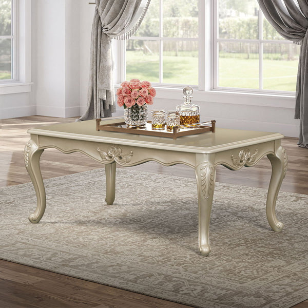 The Libertee collection sofa set is a blend of classic elegance and modern comfort. Finished in champagne, this set features a KD back, legs, and armrests with a wooden inner frame. The tight back and loose seat cushions, constructed with pocket coils, en