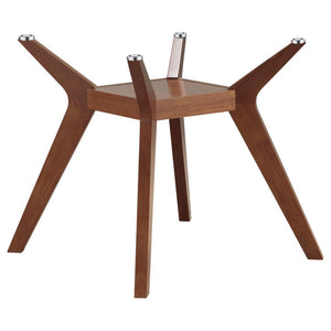 Enjoy delicious meals and engaging conversation seated around this contemporary dining table. From the delightful Paxton collection, the table rests on four angular legs that draw the eye and offer geometric flair. At the point where the legs bend, they-'