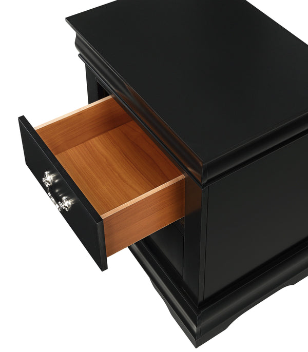 Louis Philip - King 4 Piece Bedroom Set - Black