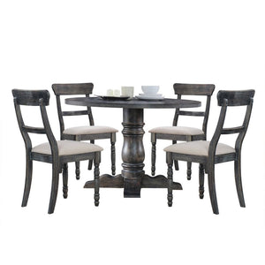 KD, Armless Chair Padded Seat: Light Brown Linen Seat Construction: Wooden Seat Apron, Box Seat w/Spring, Foam CAFR 2-", MDF 9mm Wooden Crosspiece Backrest: Single Flat Vertical Slat Wooden Turned Leg: Front Legs<br/><br/><b>Product Features</b><ul><li>Ro
