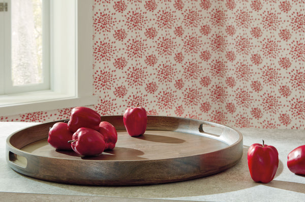  allowing you to effortlessly transport drinks and small plates when entertaining. Crafted from wood with sleek raised sides and integrated handles