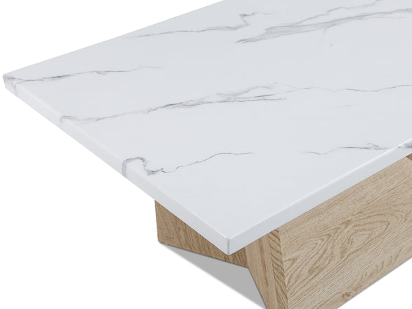  seamlessly combining luxury with a contemporary edge. The tables-' angular bases in a wh