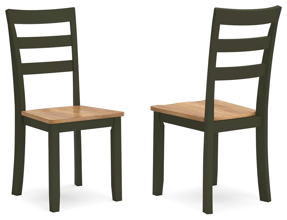 Complement your homeâ€™s simply relaxed sensibility with this dining chair. A charming green hue offers a chic contrast to the natural wood tone, for a casual look that vibes well with a variety of aesthetics. Its hard, contoured seat design prioritizes b