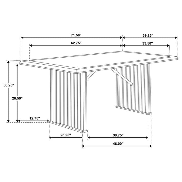 Sherwood - Rectangular Dining Table - Brown