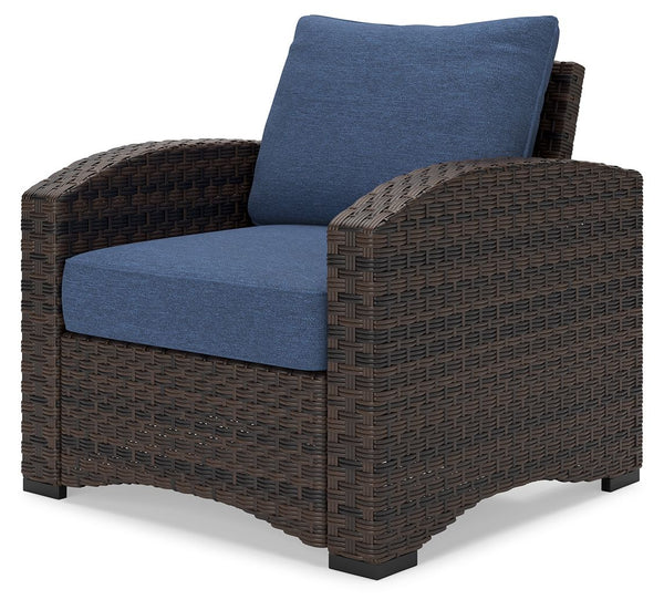  aluminum frame and Nuvella+ upholstered cushions offer years of beauty. Designed for easy maintenance
