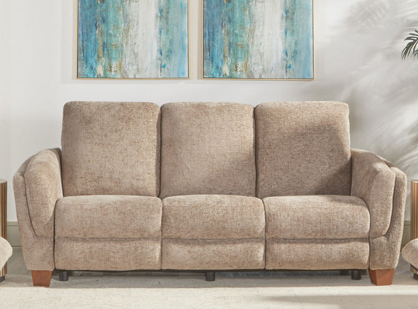 Morehead - Power Reclining Sofa Loveseat And Recliner - Biscotti