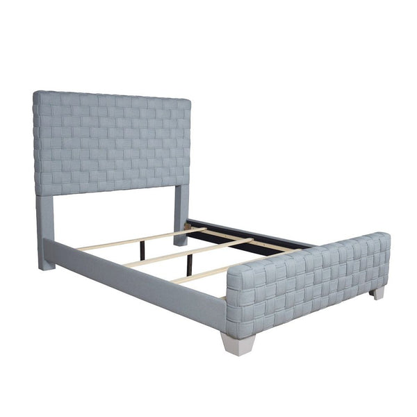 Saree - Eastern King Bed - Light Teal & Gray