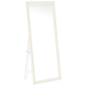 Windrose - Tempered LED Standing Mirror - White