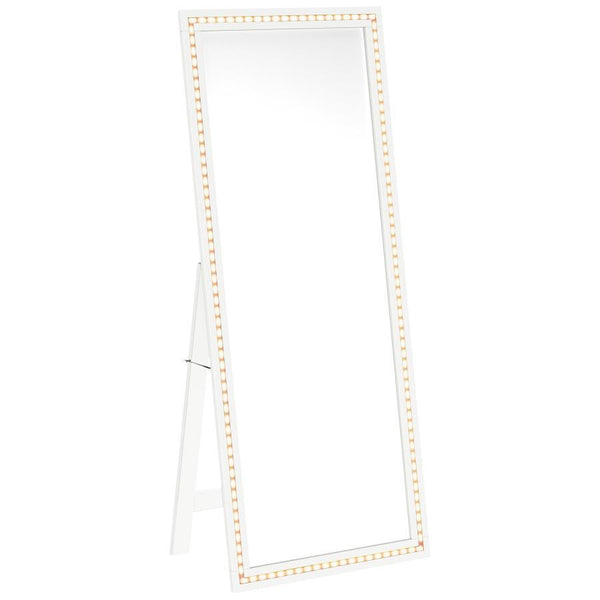Windrose - Tempered LED Standing Mirror - White