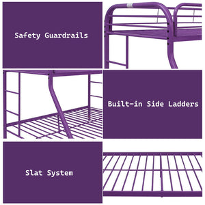 Tritan - Twin Over Full Bunk Bed - Purple