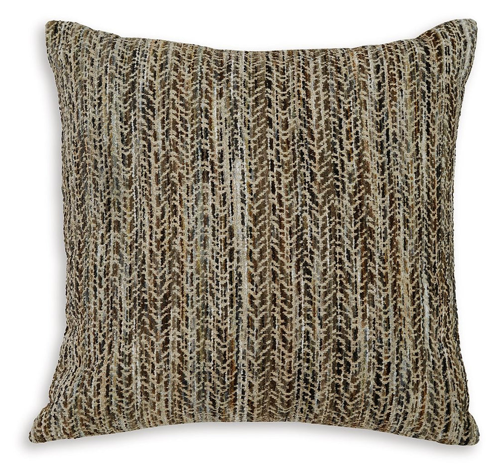 This accent pillow is sure to add a sense of style to your well-edited space. With a relaxed chevron pattern in muted colors, it coordinates easily with existing decor. Loosen up a little and get in touch with your bohemian-chic side.<br/><br/><b>Product 