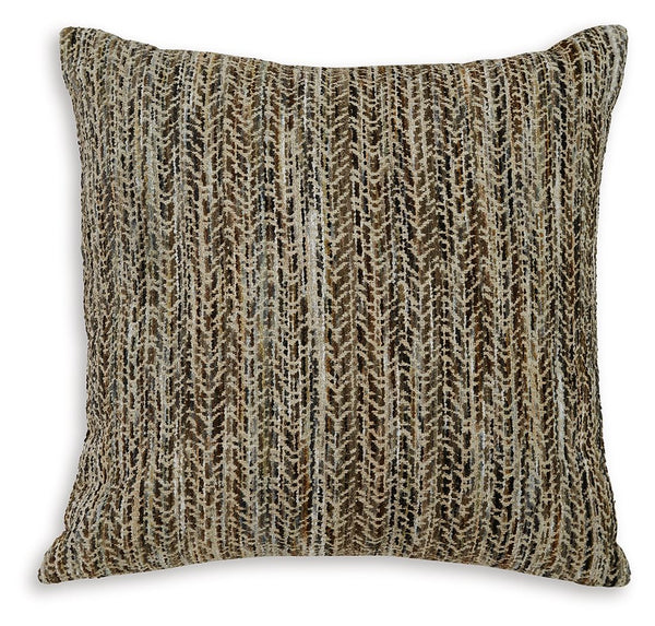 This accent pillow is sure to add a sense of style to your well-edited space. With a relaxed chevron pattern in muted colors, it coordinates easily with existing decor. Loosen up a little and get in touch with your bohemian-chic side.<br/><br/><b>Product 