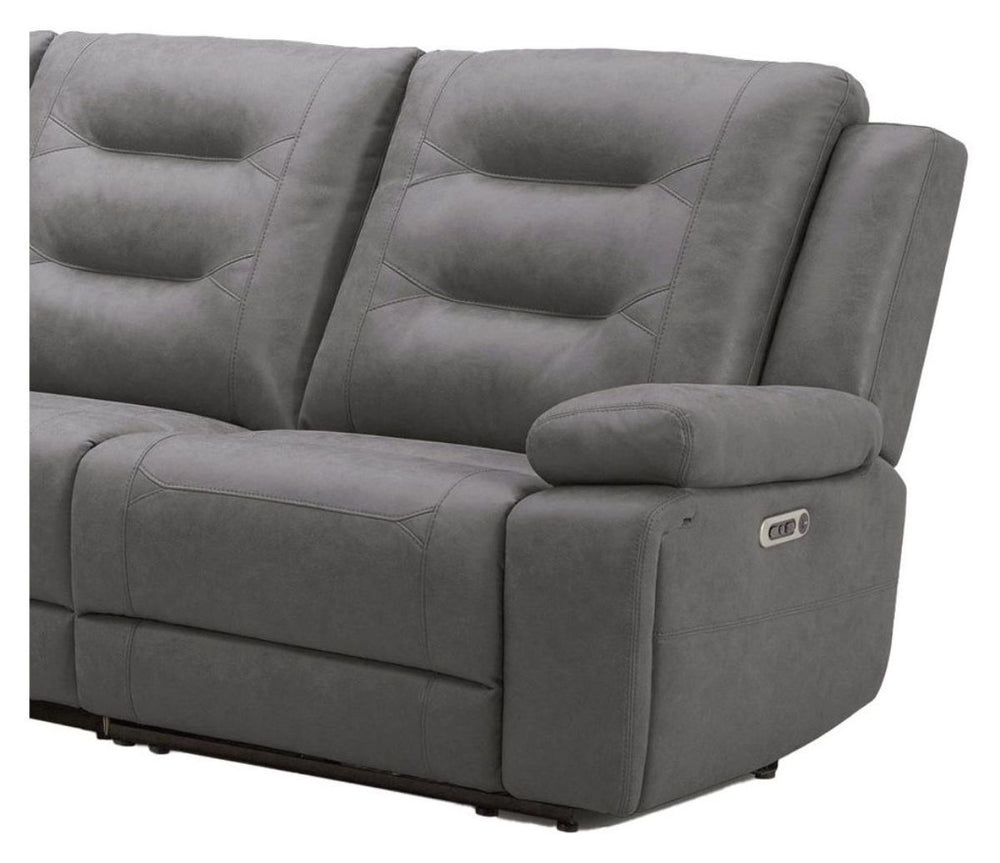 Caldwell - Power Right Arm Facing Recliner - Tahoe Charcoal