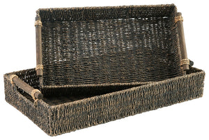 Halima - Antique Gray - Tray Set (Set of 2)