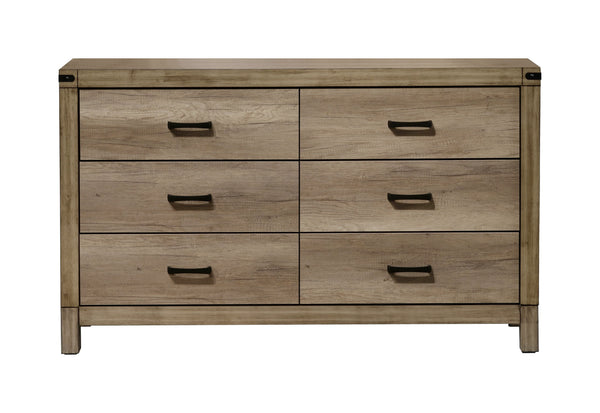 Matteo - Dresser & Mirror - Brown