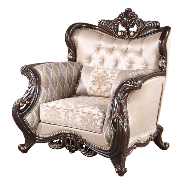 The Royal Classics Constantine Arm Chair in cherry combines heirloom craftsmanship with timeless design, making it a standout addition to any refined living space. Crafted from solid pine and detailed with premium polyurethane carvings, this chair offers 