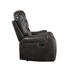  then the Braylon motion sofa set is made for you. The magnetite PU upholstery is a slick dark gray color that keeps your entertainment area looking sharp. In addition