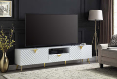 Gaines - TV Stand - White - 79-"