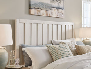 Shaybrock - Antique White - King Panel Bed