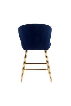 the Rizgek Counter Height Chair makes your dining party more perfect. Metal splayed legs showcases a clean-lined modern silhouette in a lustrous gold finish