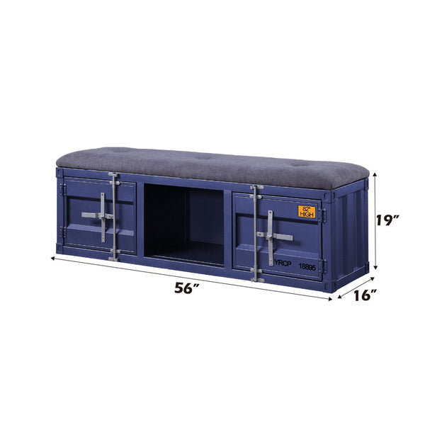  1 Open Compartment Stationary Seat Padded SEAT: Cushion (Solid Pattern) Features: Metal Frame