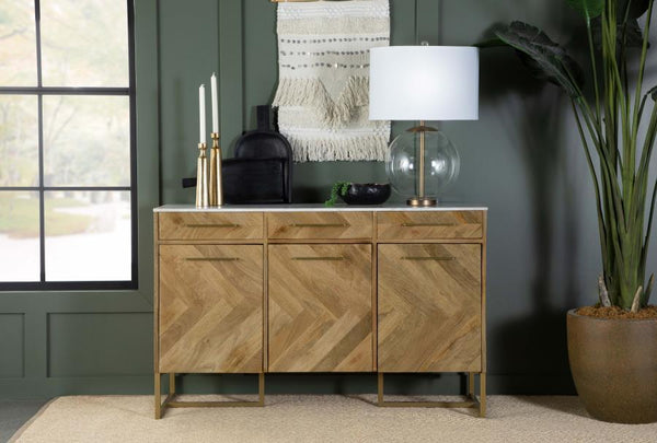  blending natural wood tones with modern sophistication. Crafted from eco-friendly solid mango wood