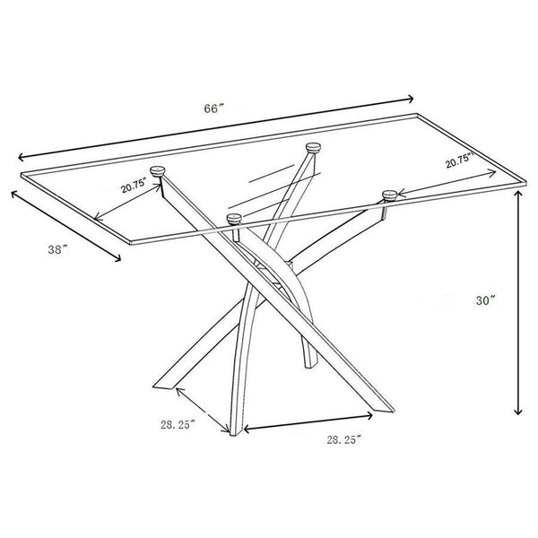  a striking asterisk-shaped base crafted from heavy gauge metal adds ar