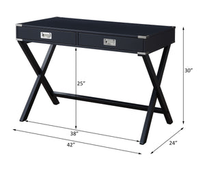 Amenia - Writing Desk - Black Finish