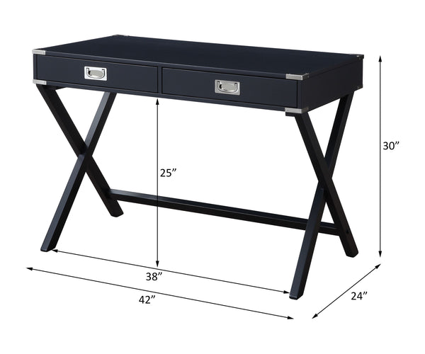 Amenia - Writing Desk - Black Finish