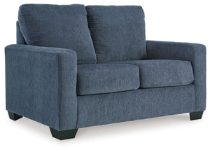 Rannis - Navy - Twin Sofa Sleeper