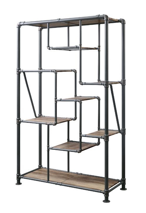 The Brantley bed is perfect for adding an industrial touch to your bedroom. Constructed with beautiful, yet sturdy pipework. The rich antique oak and sandy gray finish add depth to the pieces. This collection is composed of high-quality materials that wil