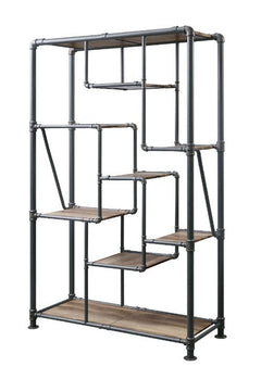 The Brantley bed is perfect for adding an industrial touch to your bedroom. Constructed with beautiful, yet sturdy pipework. The rich antique oak and sandy gray finish add depth to the pieces. This collection is composed of high-quality materials that wil