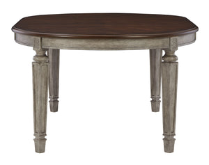 Lodenbay - Antique Gray - 8 Pc. - Dining Room ExtensionTable