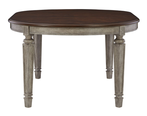 Lodenbay - Antique Gray - 8 Pc. - Dining Room ExtensionTable