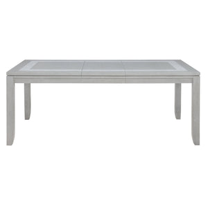  combining the durability of solid Rubberwood with the precision of premium engineered woods and the eco-friendly appeal of oak-embossed laminate. Its elegant Misty Gray