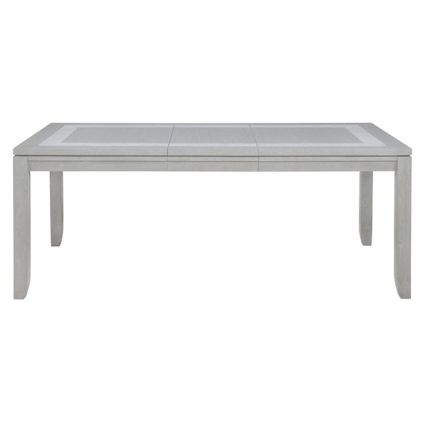  combining the durability of solid Rubberwood with the precision of premium engineered woods and the eco-friendly appeal of oak-embossed laminate. Its elegant Misty Gray