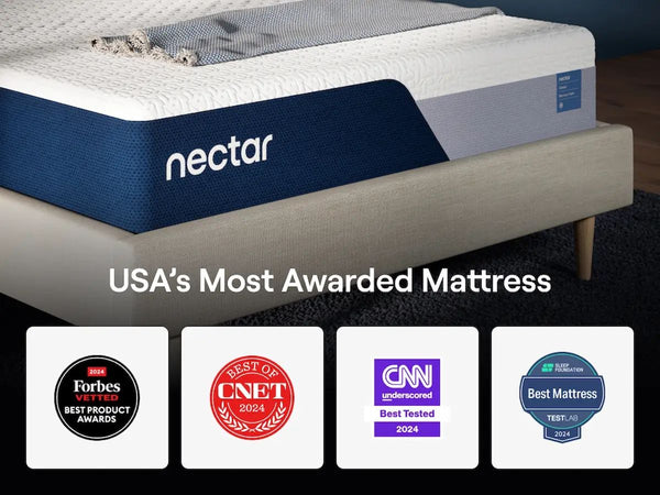 Nectar Classic Memory Foam 5.1 - White - Full Mattress