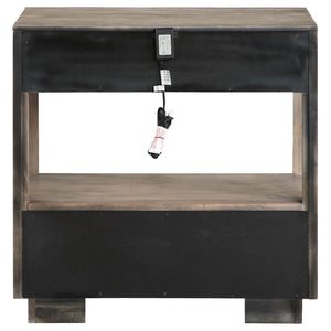 Durango - 2-Drawer Nightstand Bedside Table - Washed Oak