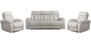 Comfort meets innovation in this inspired Power Reclining Collection. The perfect choice for creating a relaxing environment, this stylish collection features smooth motorized reclining motion and adjustable headrest at just the touch of a button.<br/><br