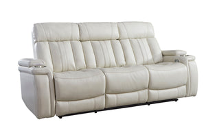  this stylish collection features smooth motorized reclining motion and adjustable headrest at just the touch of a button.<br/><br