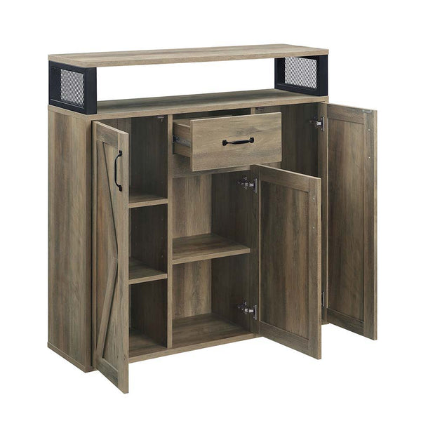  the Abiram dining table also boasts small-space sensibility. The generous surface
