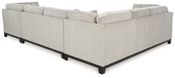Maxon Place - Stone - 5 Pc. - 3-Piece Sectional With Raf Corner Chaise