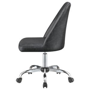 Althea - Upholstered Adjustable Home Office Desk Chair - Gray