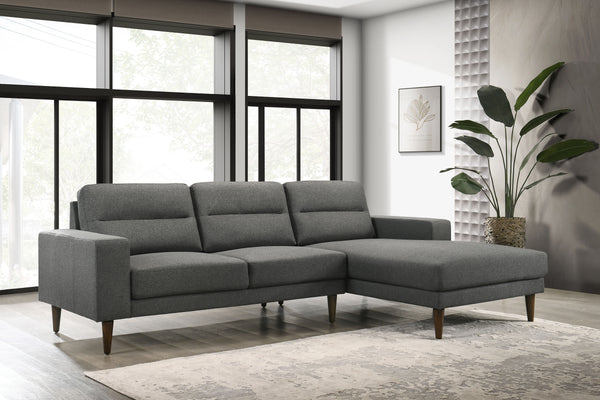 Vale - Right Arm Facing Chaise - Gray