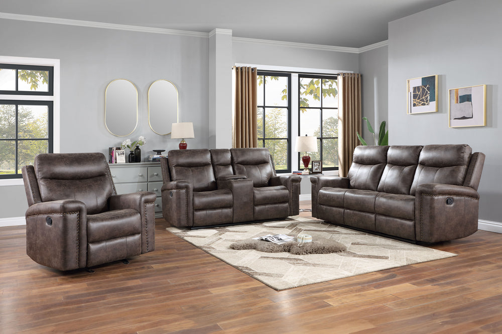 The Quade Power Glider Recliner in mocha brown is designed to deliver a seamless blend of lasting durability, superior comfort, and modern convenience. Built on a sturdy frame of premium hardwood, plywood, and engineered wood, this recliner ensures reliab