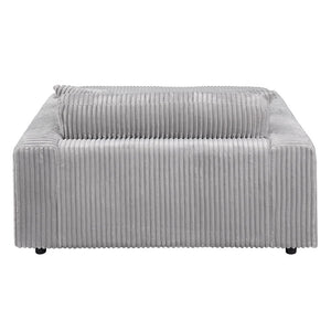 Hilde - Chaise With 2 Pillows - Light Gray