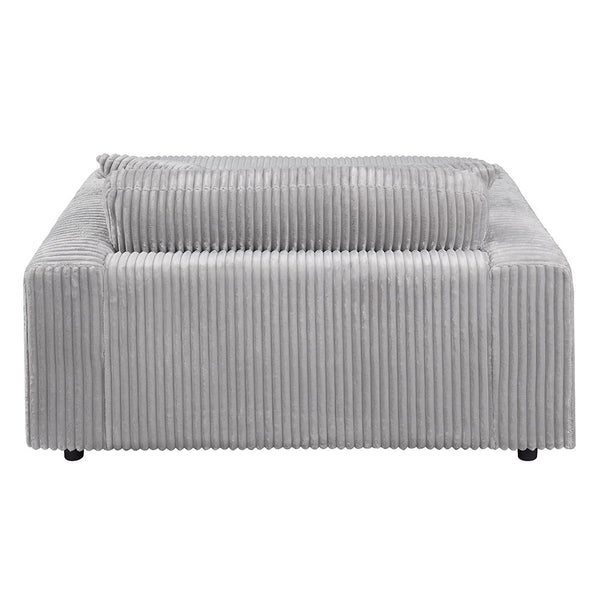 Hilde - Chaise With 2 Pillows - Light Gray